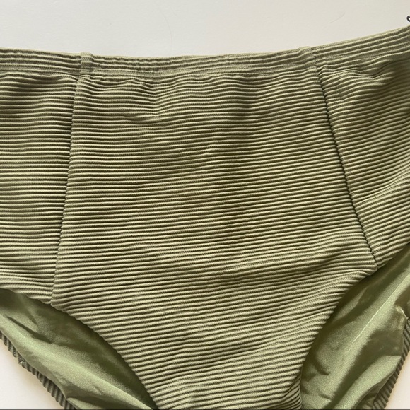 NEW Onia Leah High Rise Ribbed Bikini Swim Bottom - Picture 4 of 6